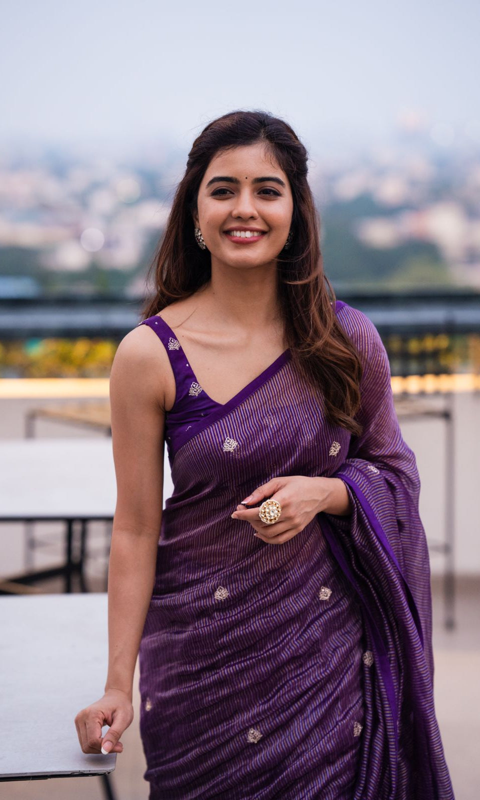 Amritha Aiyer in Vasudha Saree - ILMA