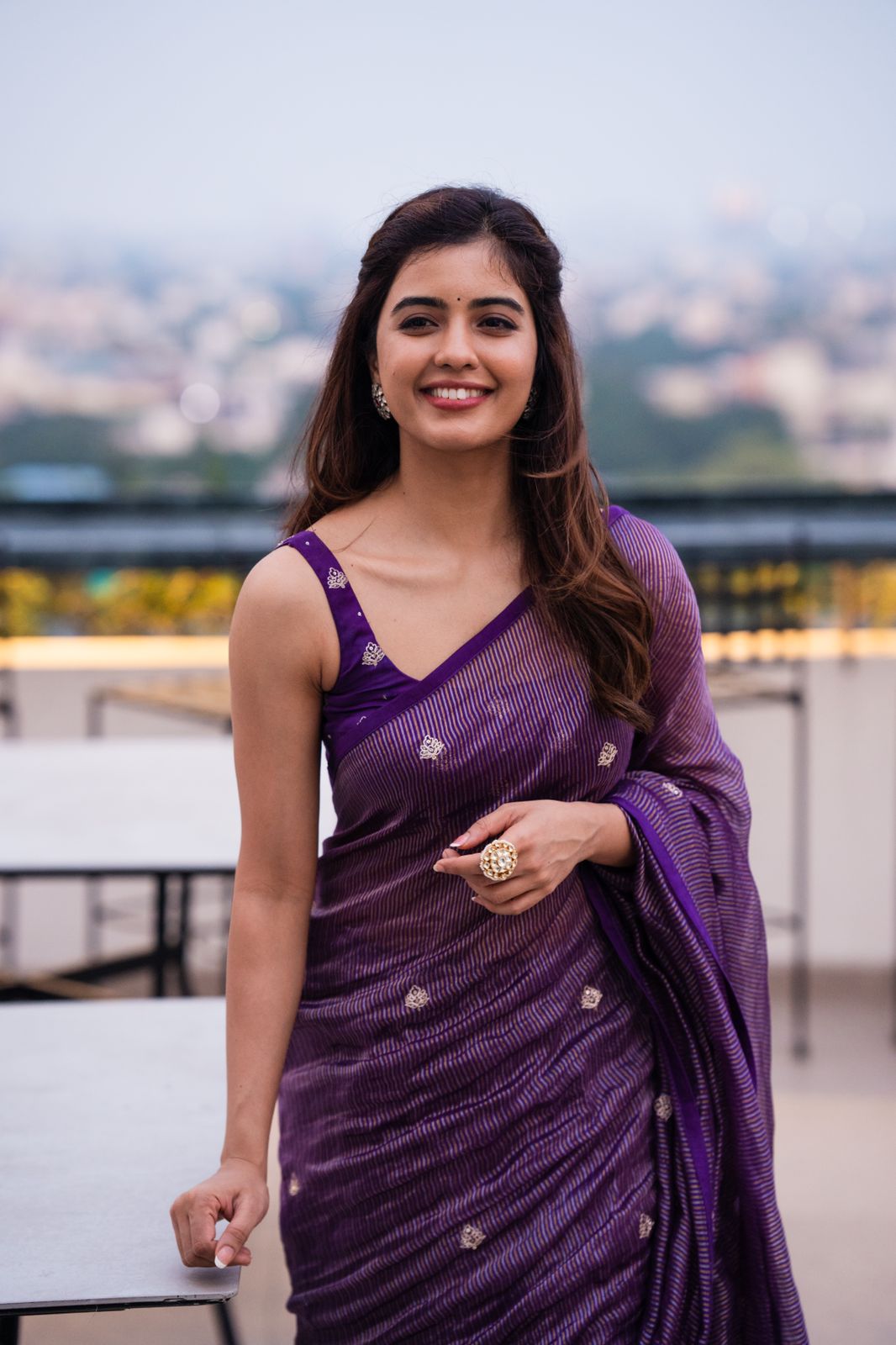 Amritha Aiyer in Vasudha Saree - ILMA