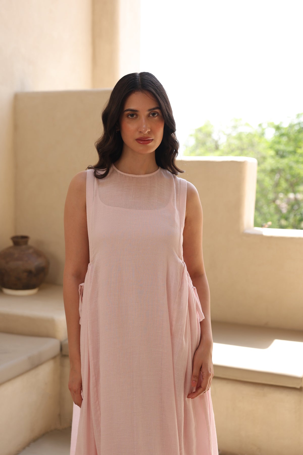 April Doriya Dress with Mulmul Inner - ILMA