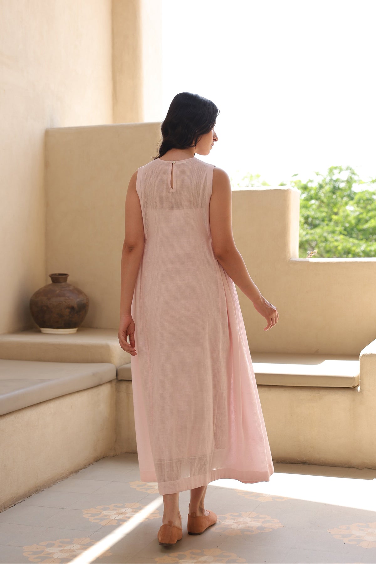 April Doriya Dress with Mulmul Inner - ILMA