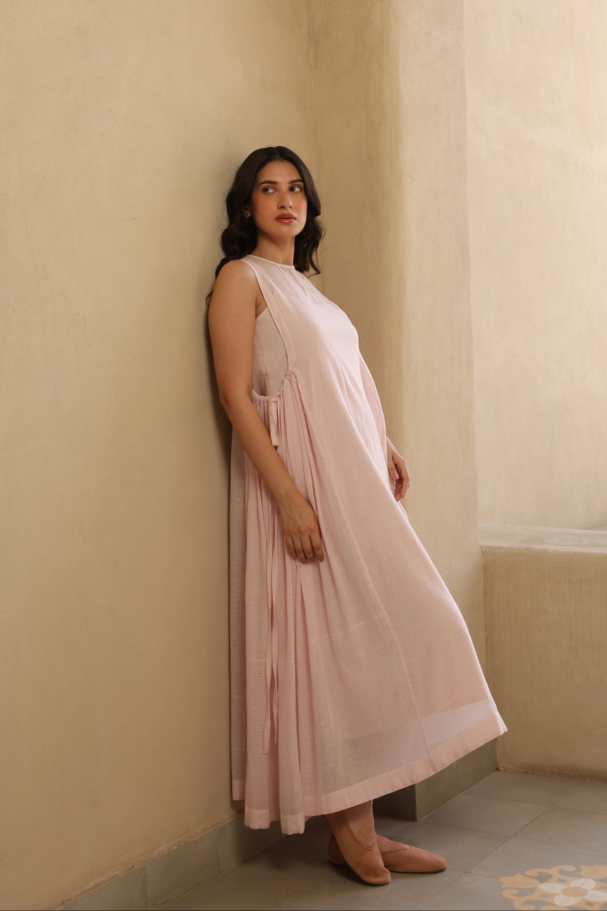 April Doriya Dress with Mulmul Inner - ILMA