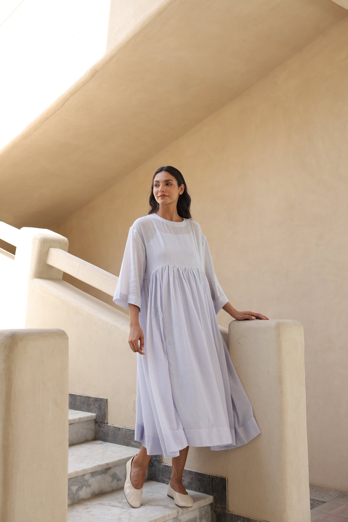 Celia Doriya Dress with Mulmul Inner - ILMA