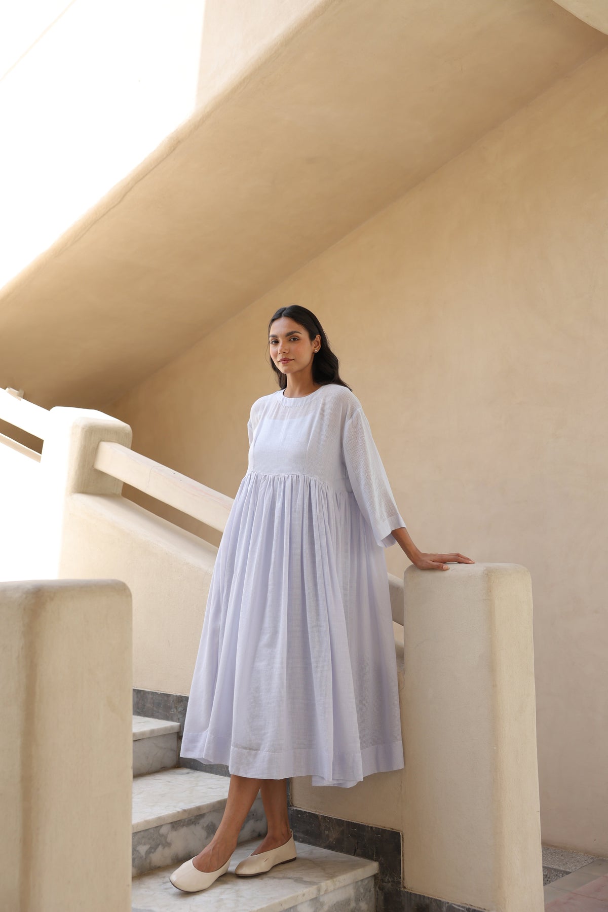 Celia Doriya Dress with Mulmul Inner - ILMA
