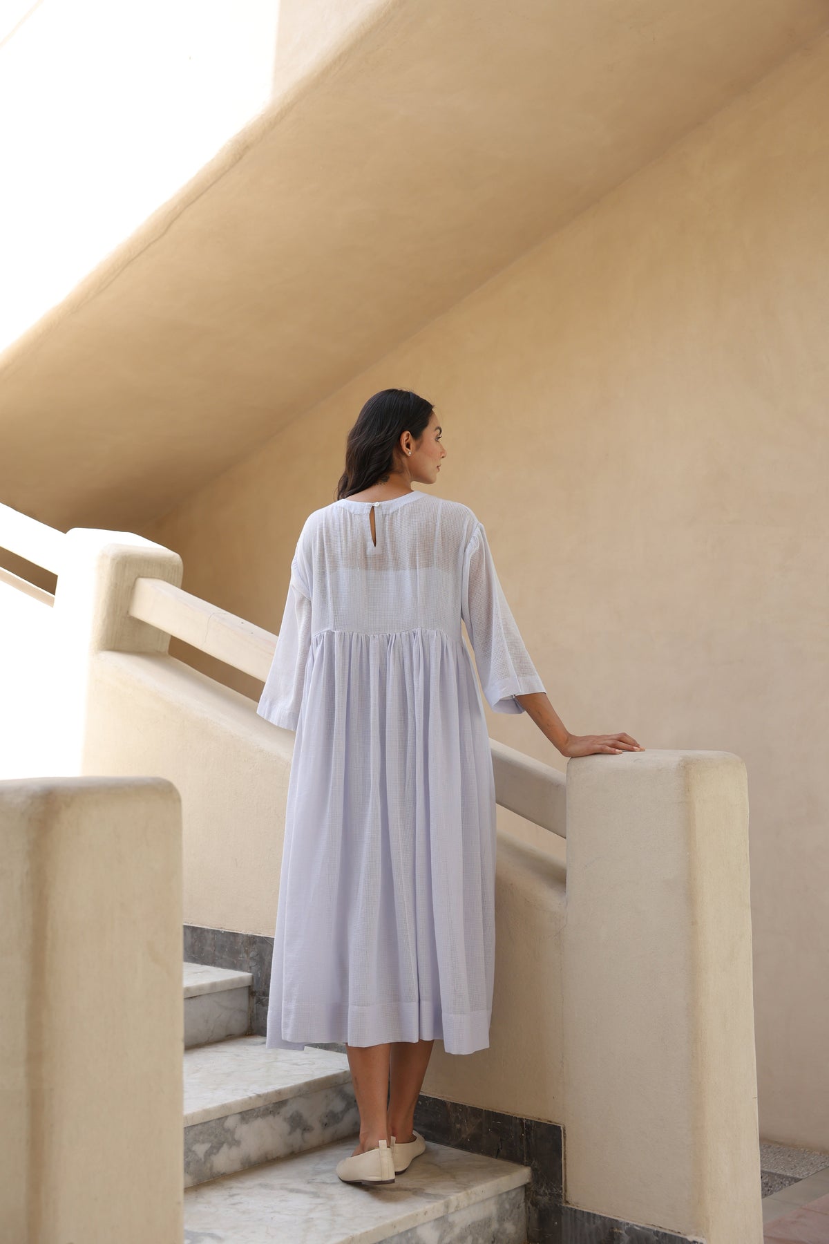 Celia Doriya Dress with Mulmul Inner - ILMA