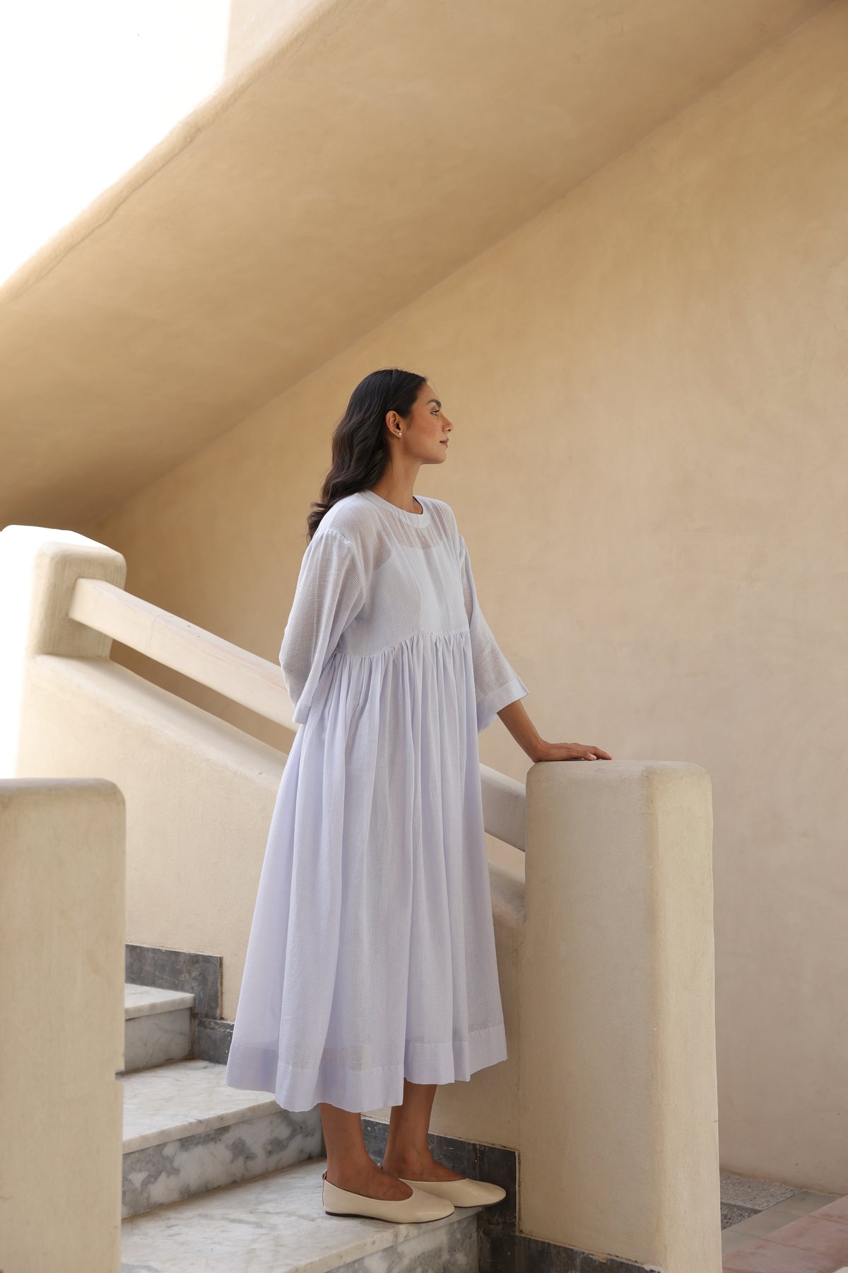Celia Doriya Dress with Mulmul Inner - ILMA