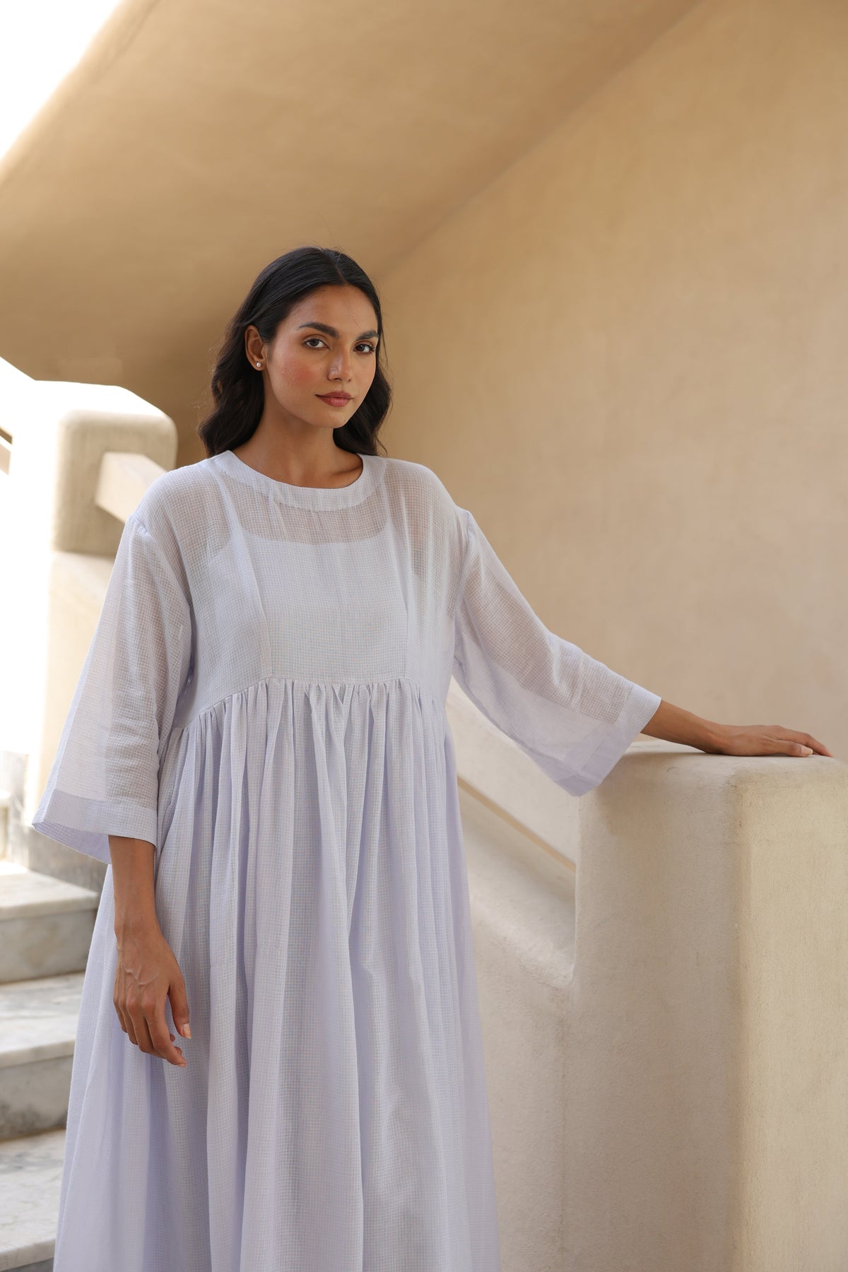 Celia Doriya Dress with Mulmul Inner - ILMA
