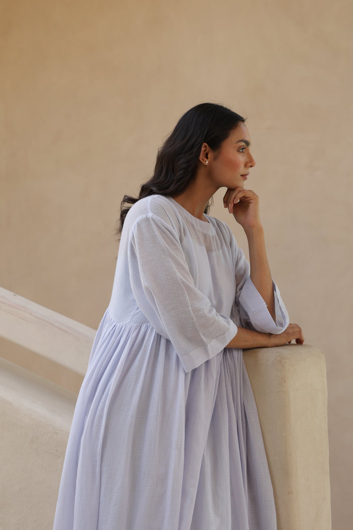 Celia Doriya Dress with Mulmul Inner - ILMA