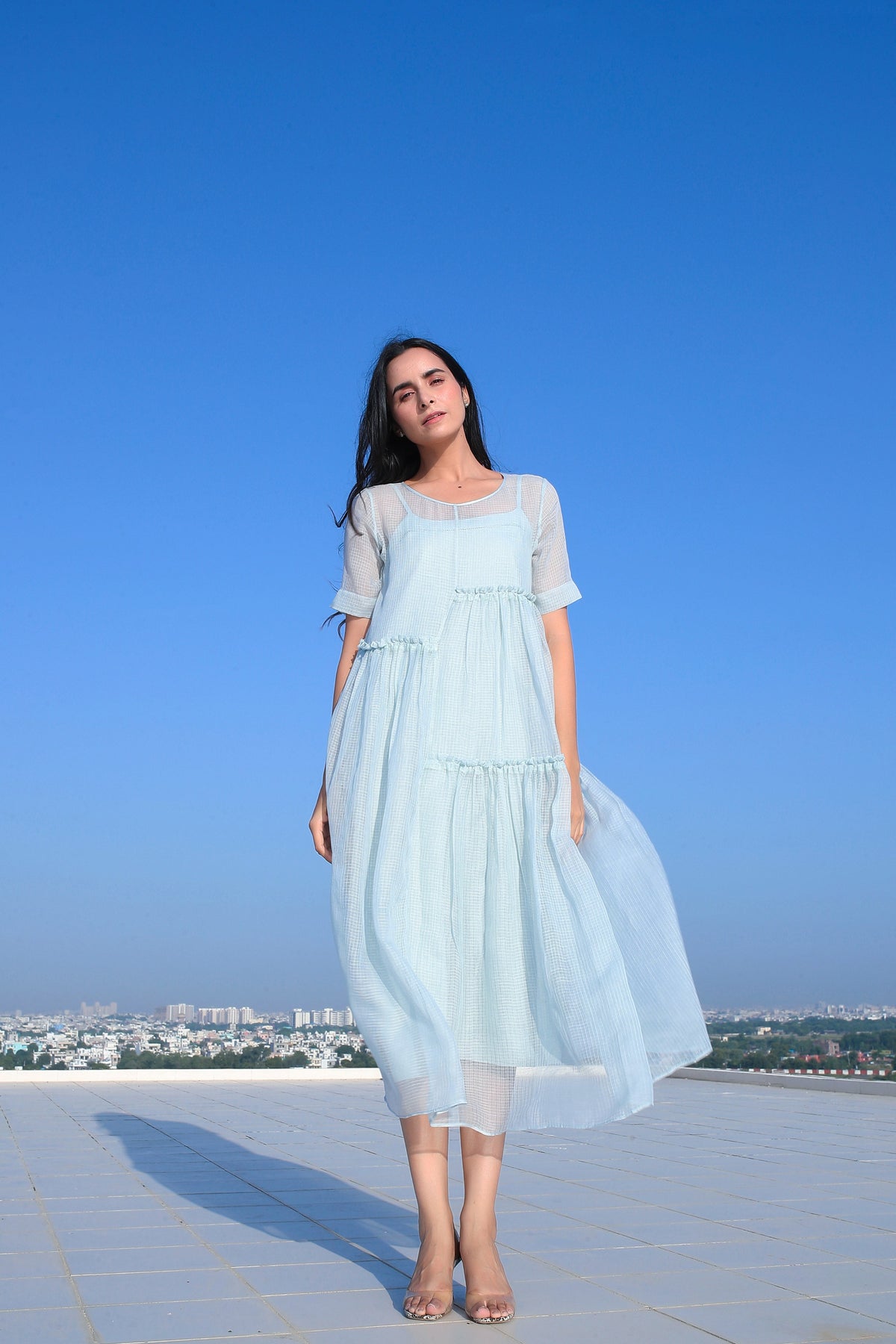 Doriya Dress with Asymmetrical Detail - ILMA