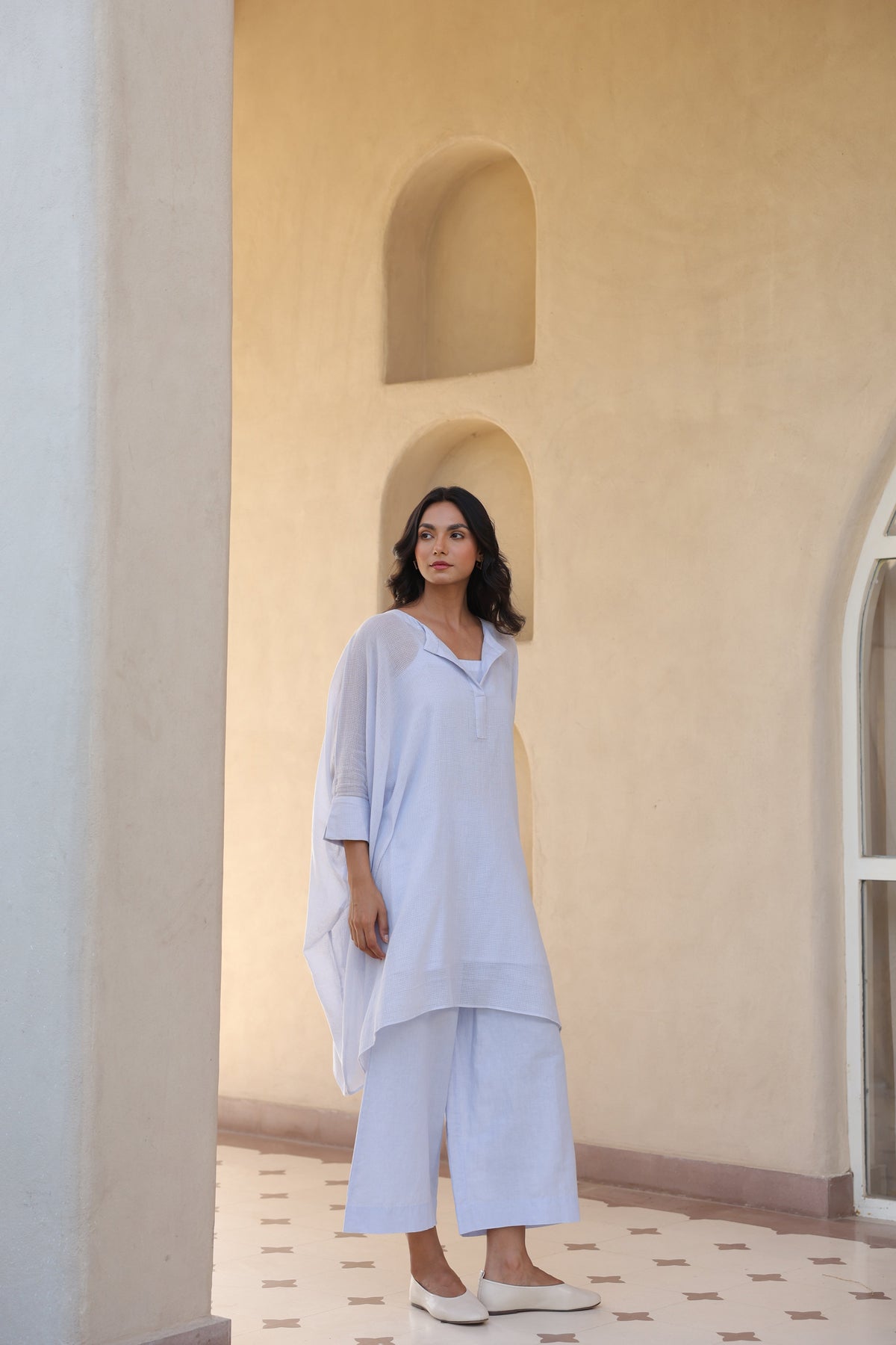 Haze Relaxed Fit Co-ord with Linen Culottes - ILMA