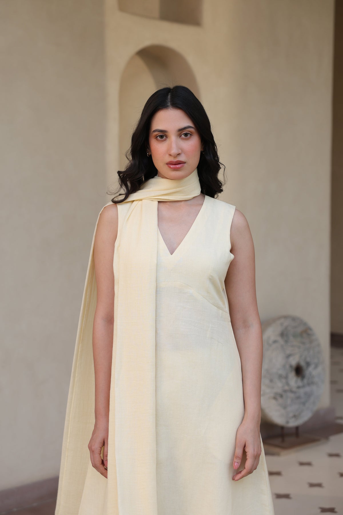 June Linen Suit with Dupatta - ILMA