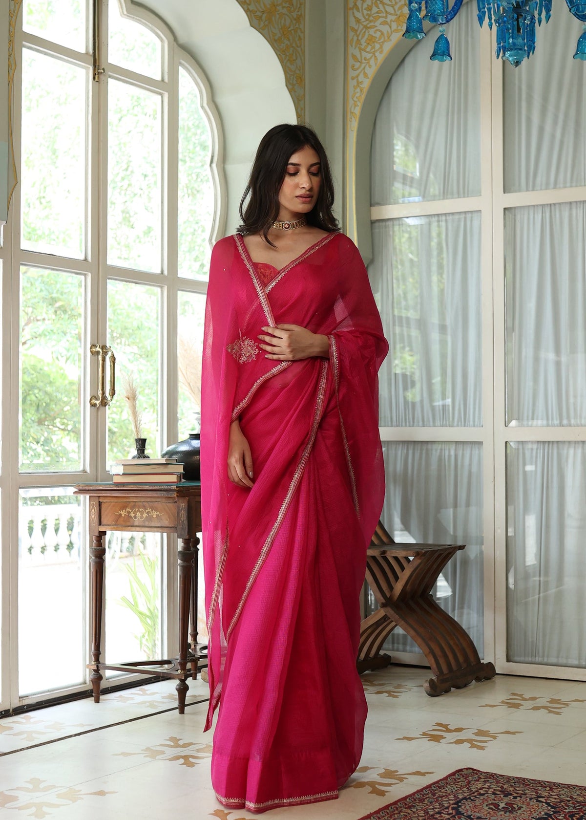 Lavanya Saree with Kota Tissue Blouse - ILMA