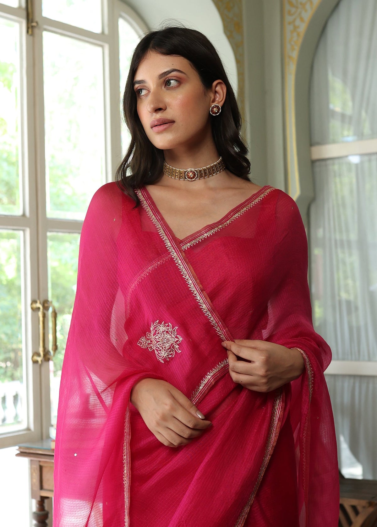 Lavanya Saree with Kota Tissue Blouse - ILMA