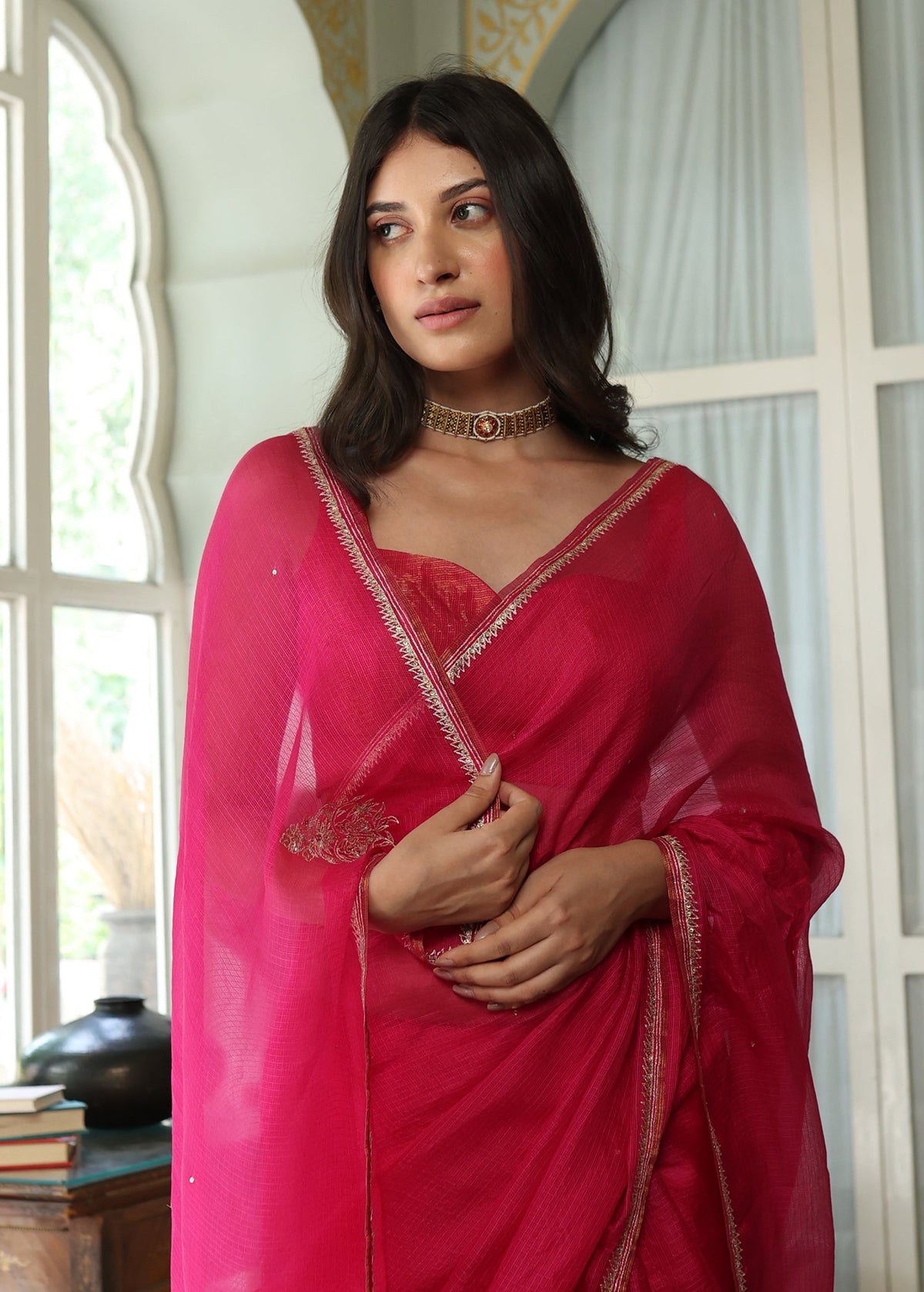 Lavanya Saree with Kota Tissue Blouse - ILMA