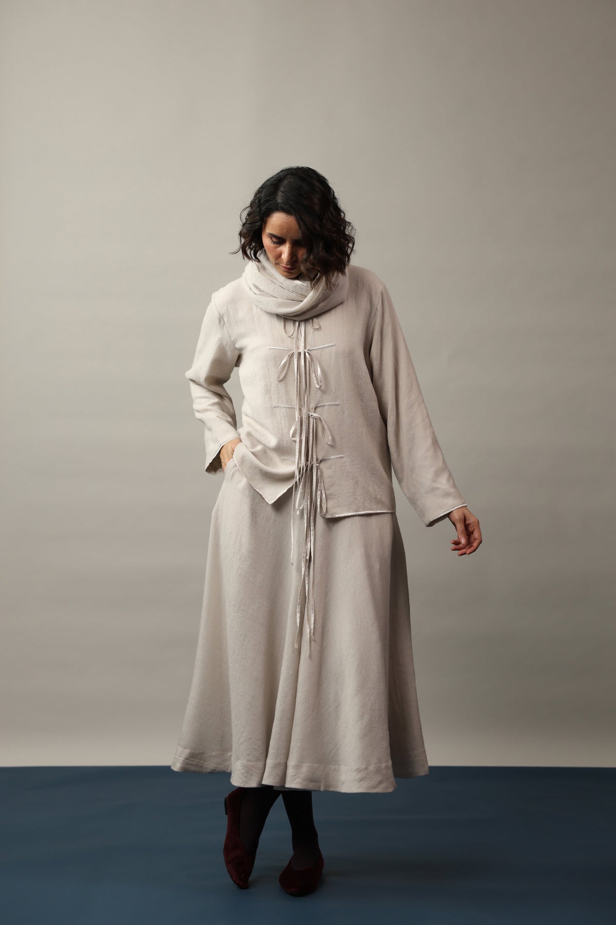 Luna Skirt Co-ord Set with Scarf - ILMA