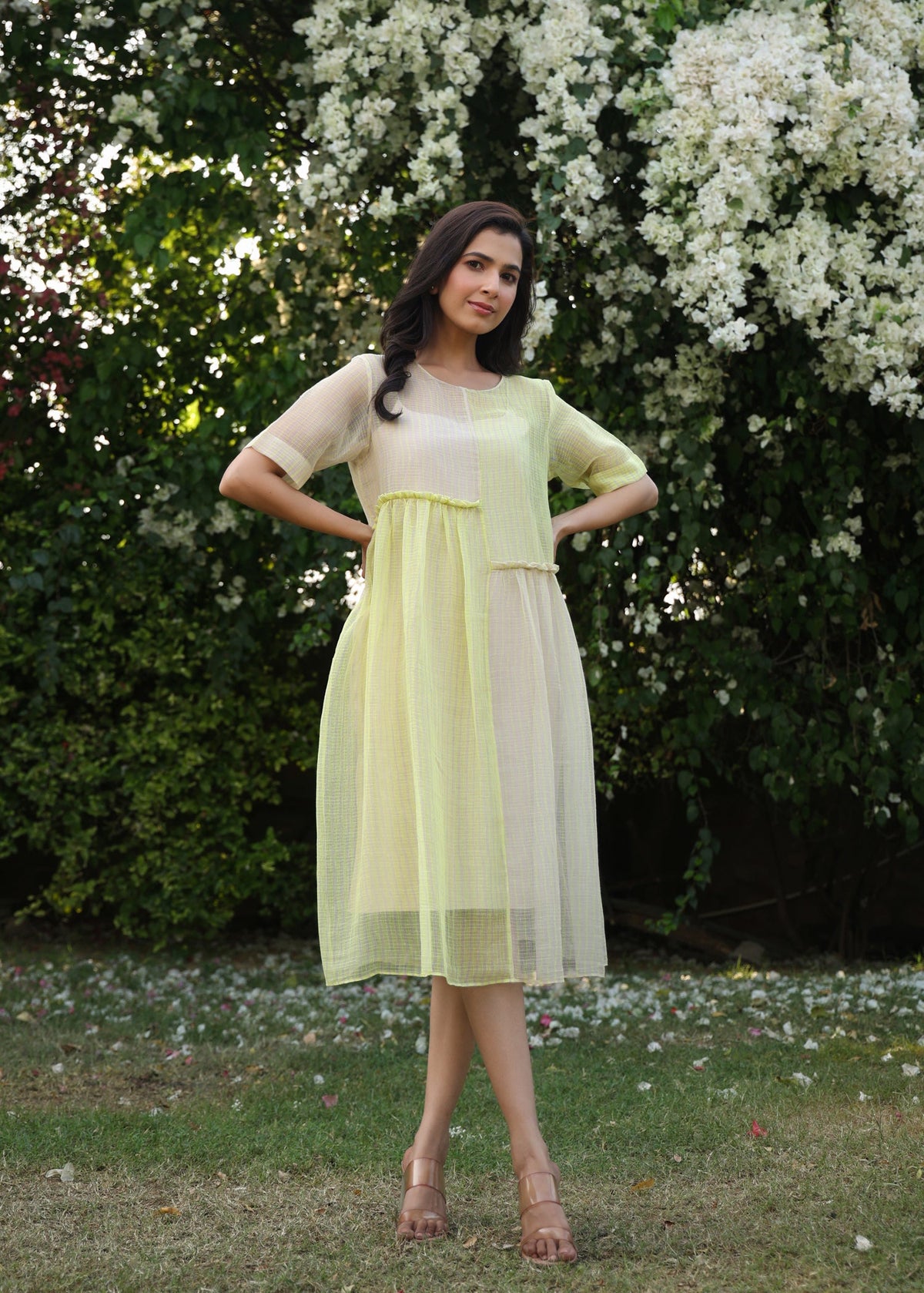 PRIMROSE Asymmetrical Detail Doriya Dress - ILMA