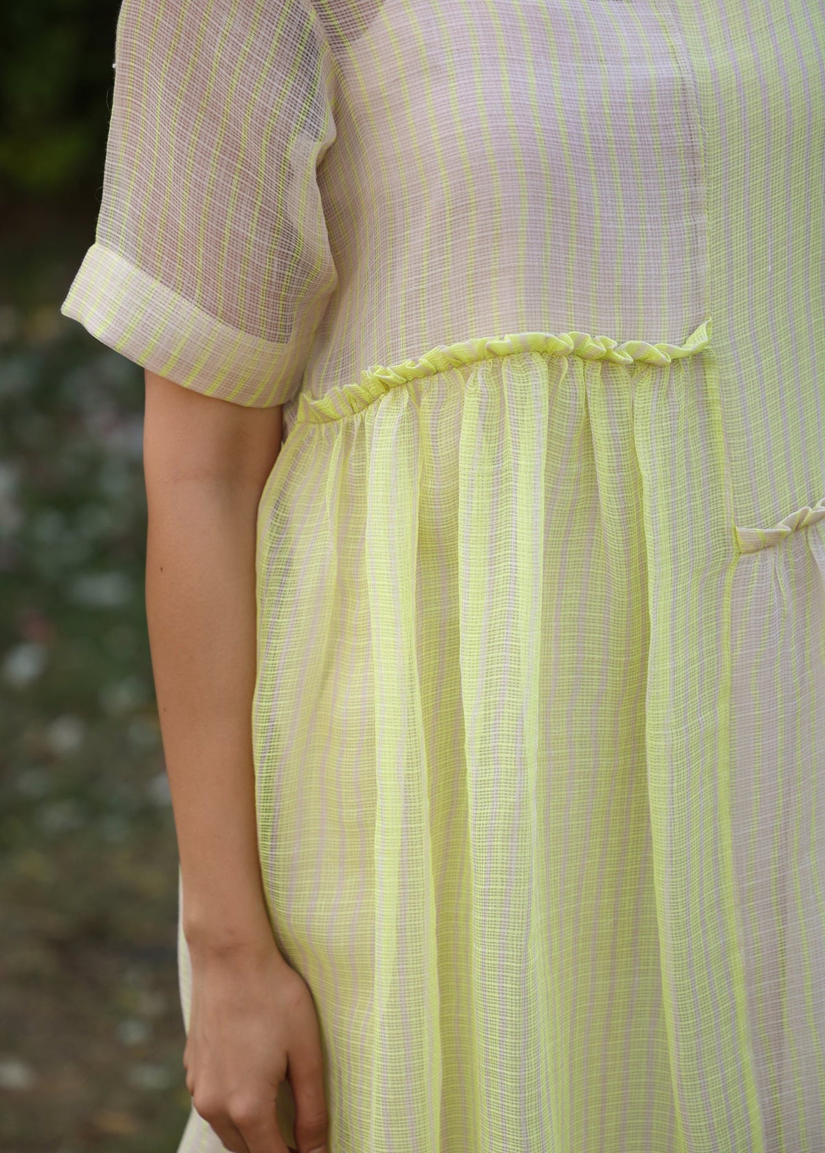 PRIMROSE Asymmetrical Detail Doriya Dress - ILMA