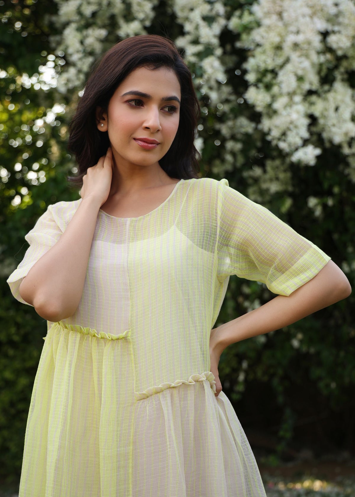 PRIMROSE Asymmetrical Detail Doriya Dress - ILMA