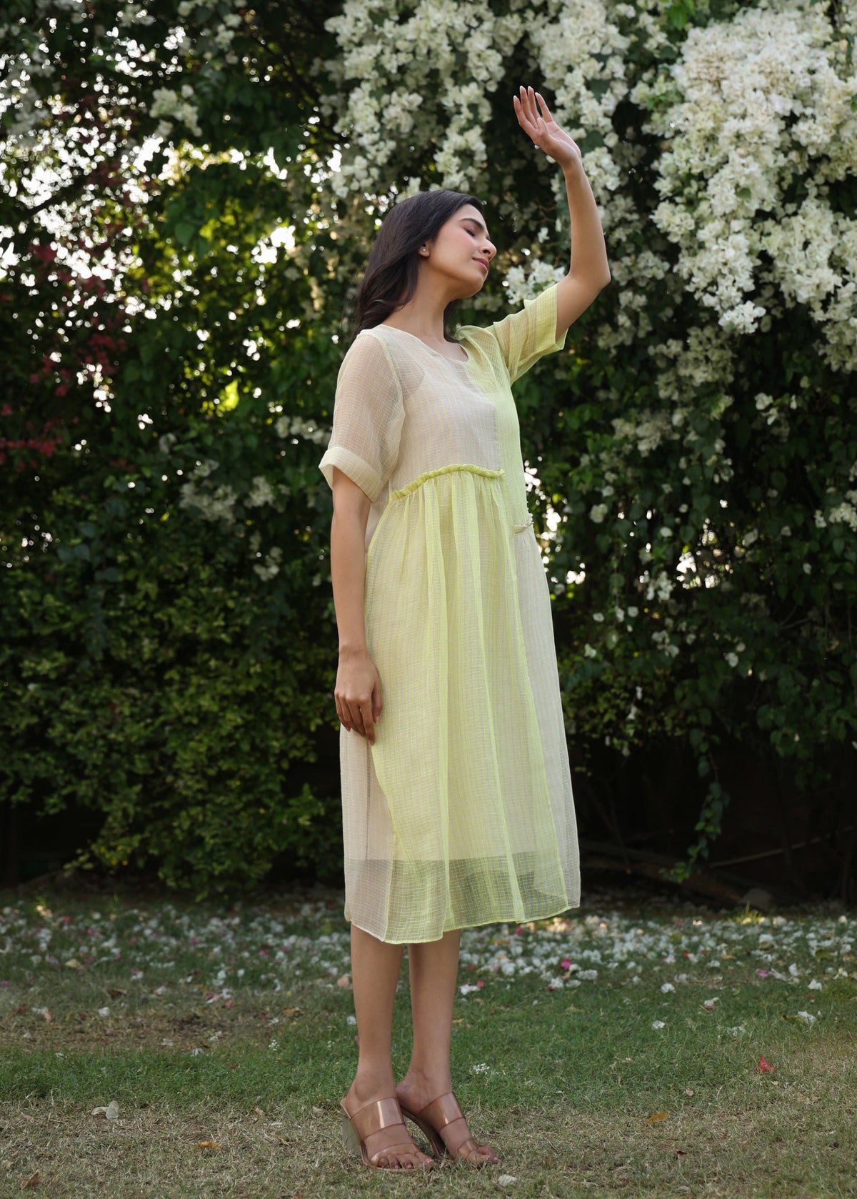PRIMROSE Asymmetrical Detail Doriya Dress - ILMA