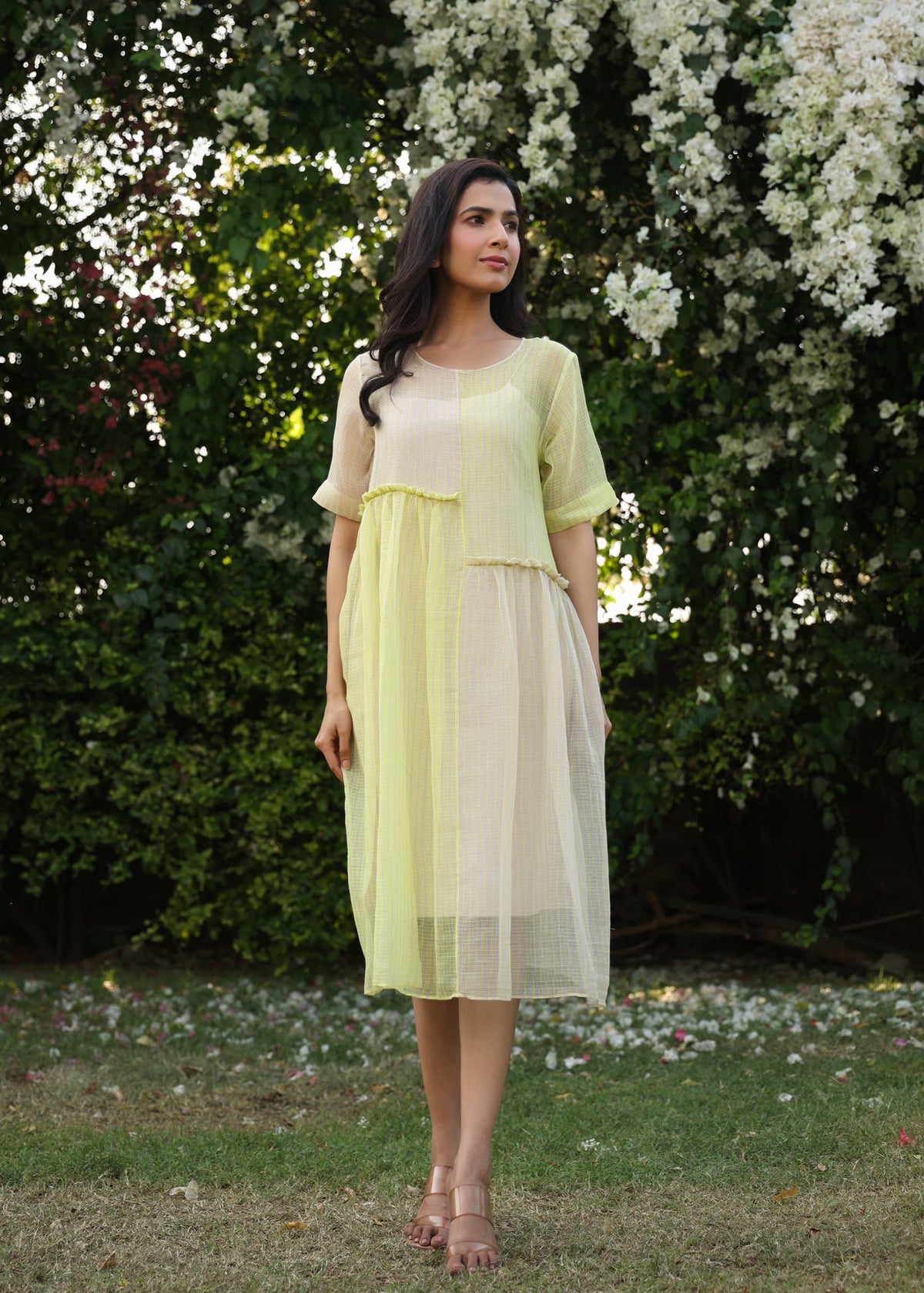 PRIMROSE Asymmetrical Detail Doriya Dress - ILMA