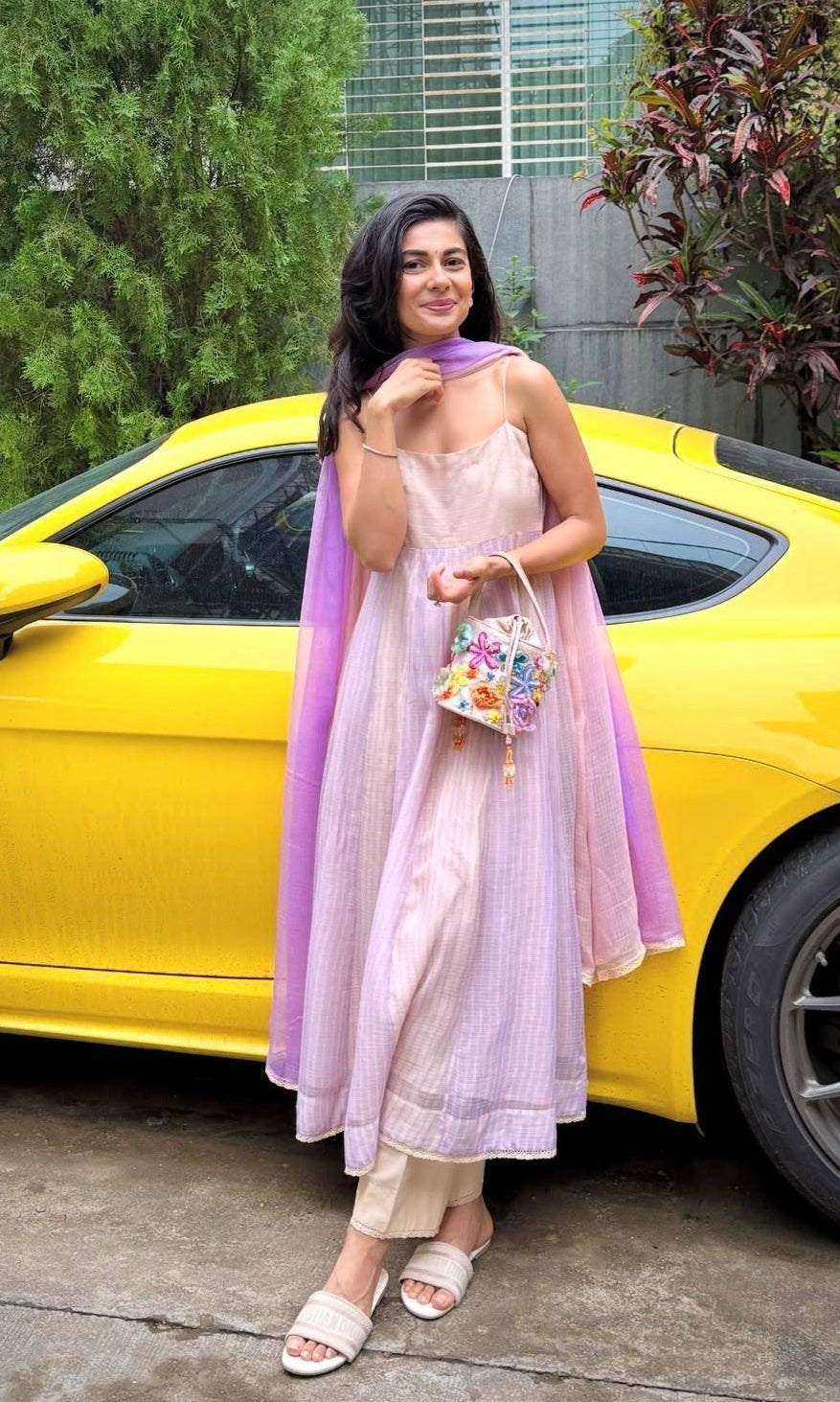 Radhika Diwan in Jasmine Suit Set - ILMA