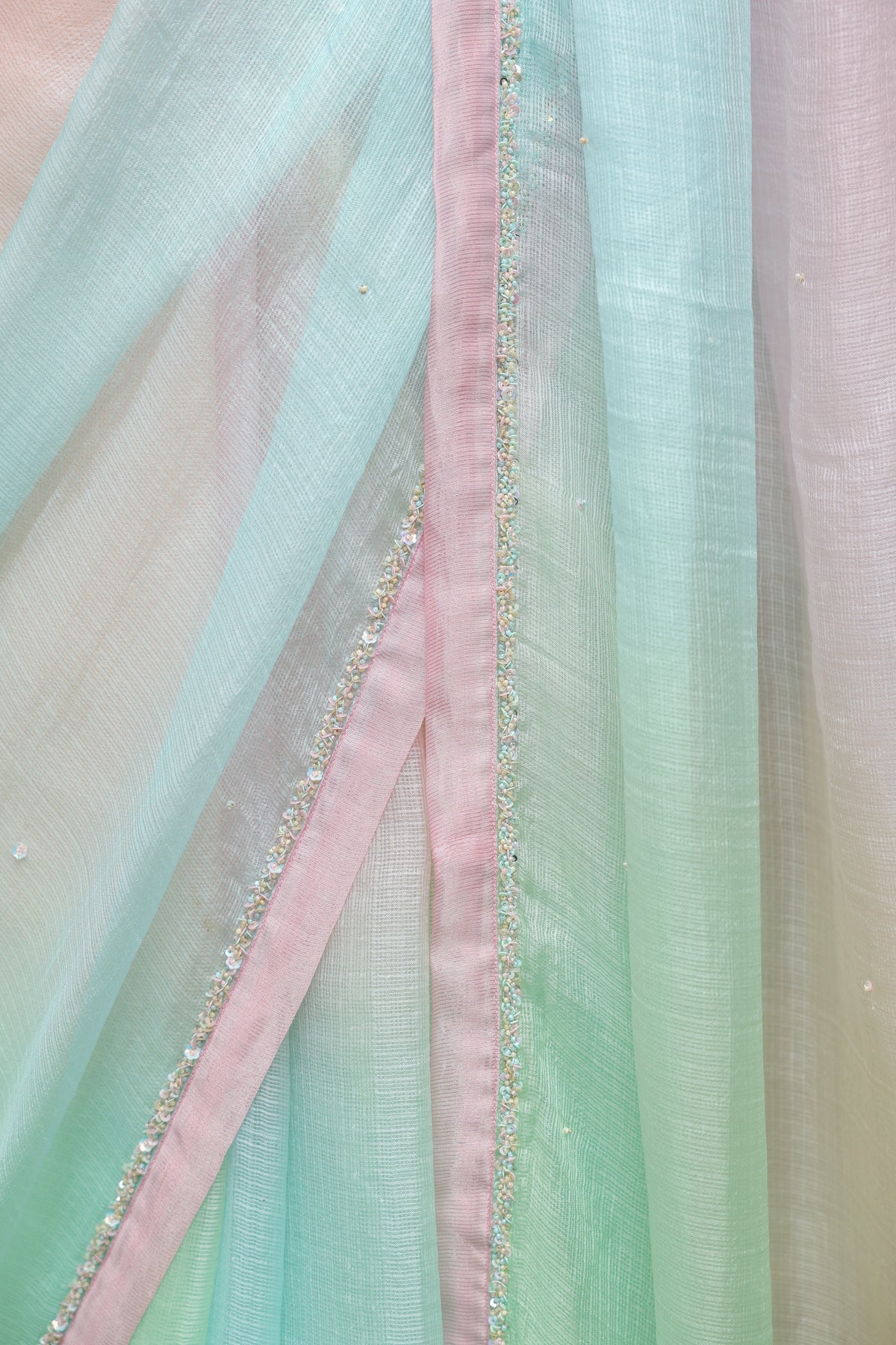 RANGINI Saree with Hand Embellished Blouse - ILMA