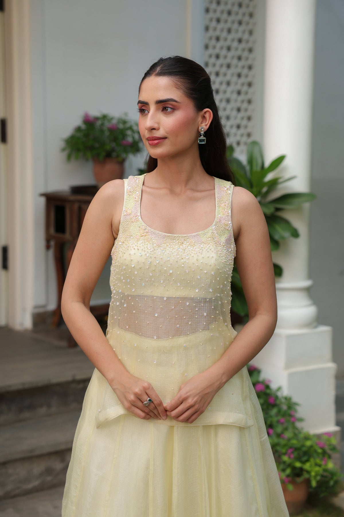 Sonali in Suhana Lehanga Set with Dupatta - ILMA
