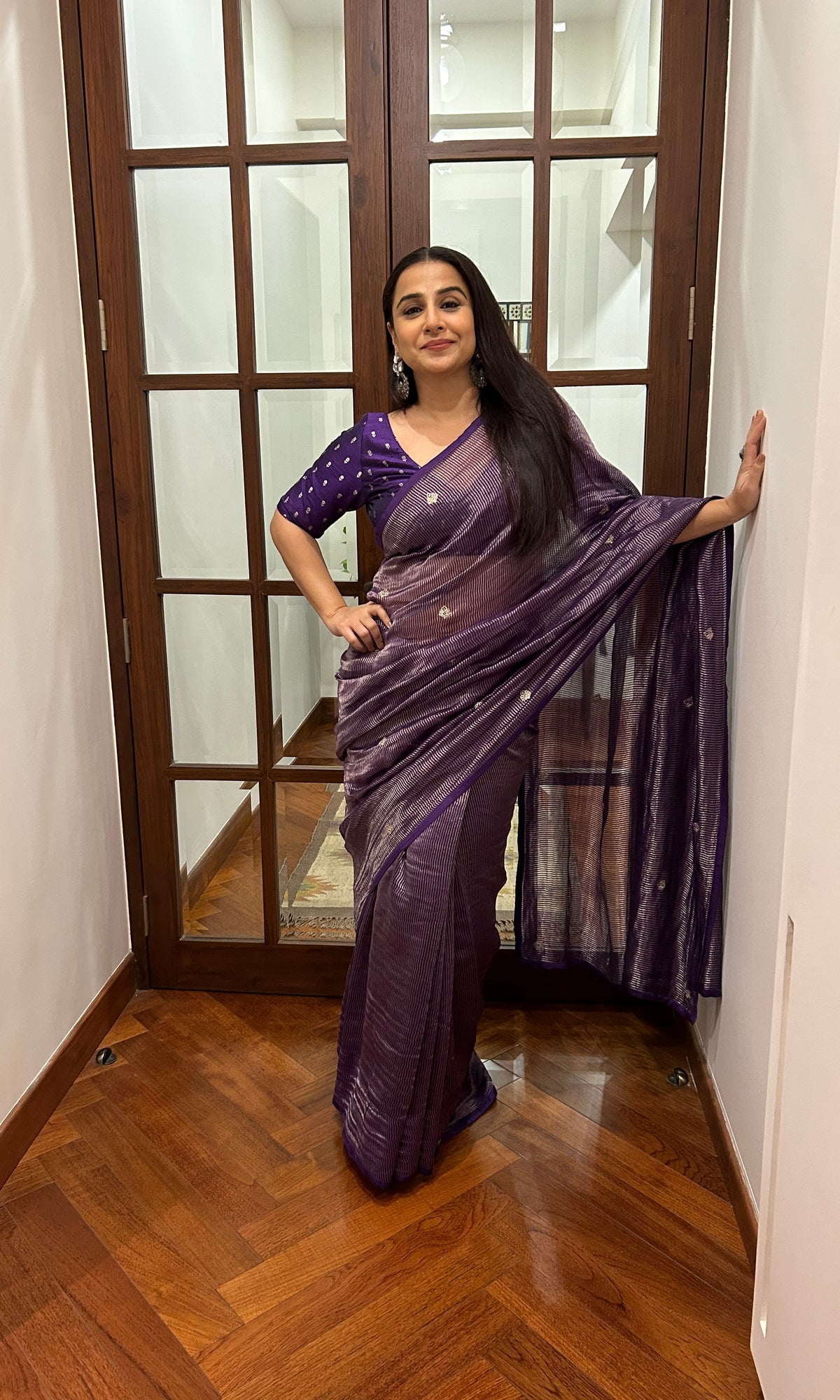 Vidya Balan in Vasudha Saree - ILMA