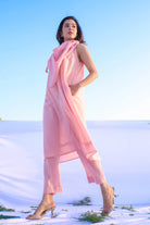 A Line Suit Set with Scarf - ILMA