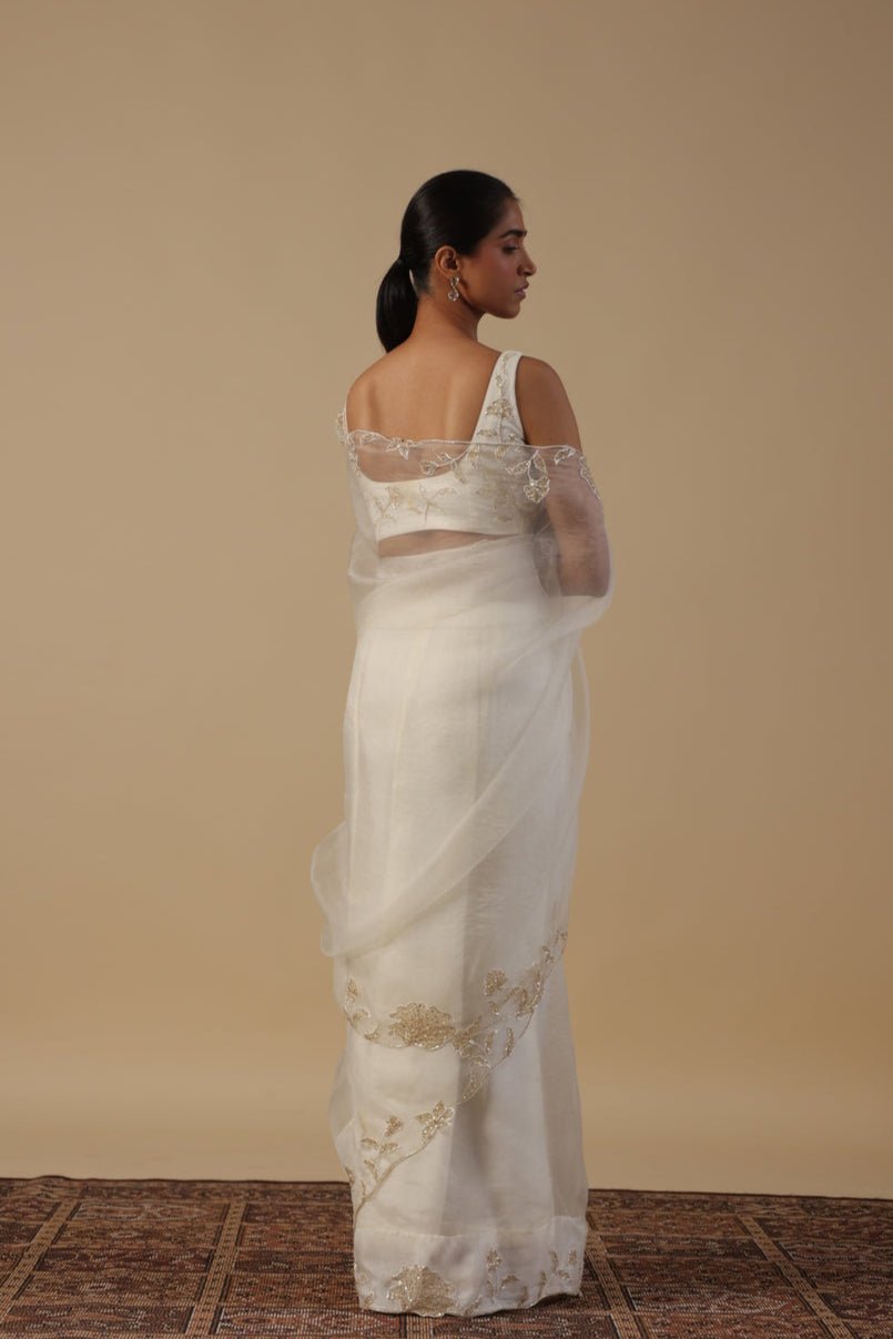 Alaya Saree with Hand Embellished Blouse - ILMA