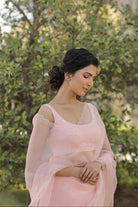 Aneet Padda in Striped Hand Embellished Saree in Saiyaara - ILMA