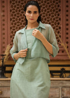 Bare Back Dress with Doriya Shirt - ILMA