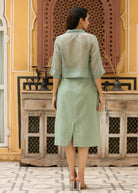 Bare Back Dress with Doriya Shirt - ILMA