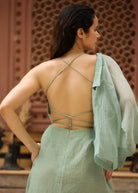 Bare Back Dress with Doriya Shirt - ILMA