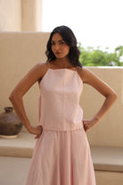Bella Side Tie-Up Top with Skirt - ILMA