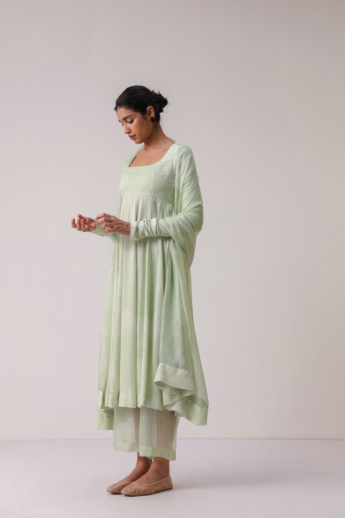 Bloom Chant Anarkali Set - ILMA