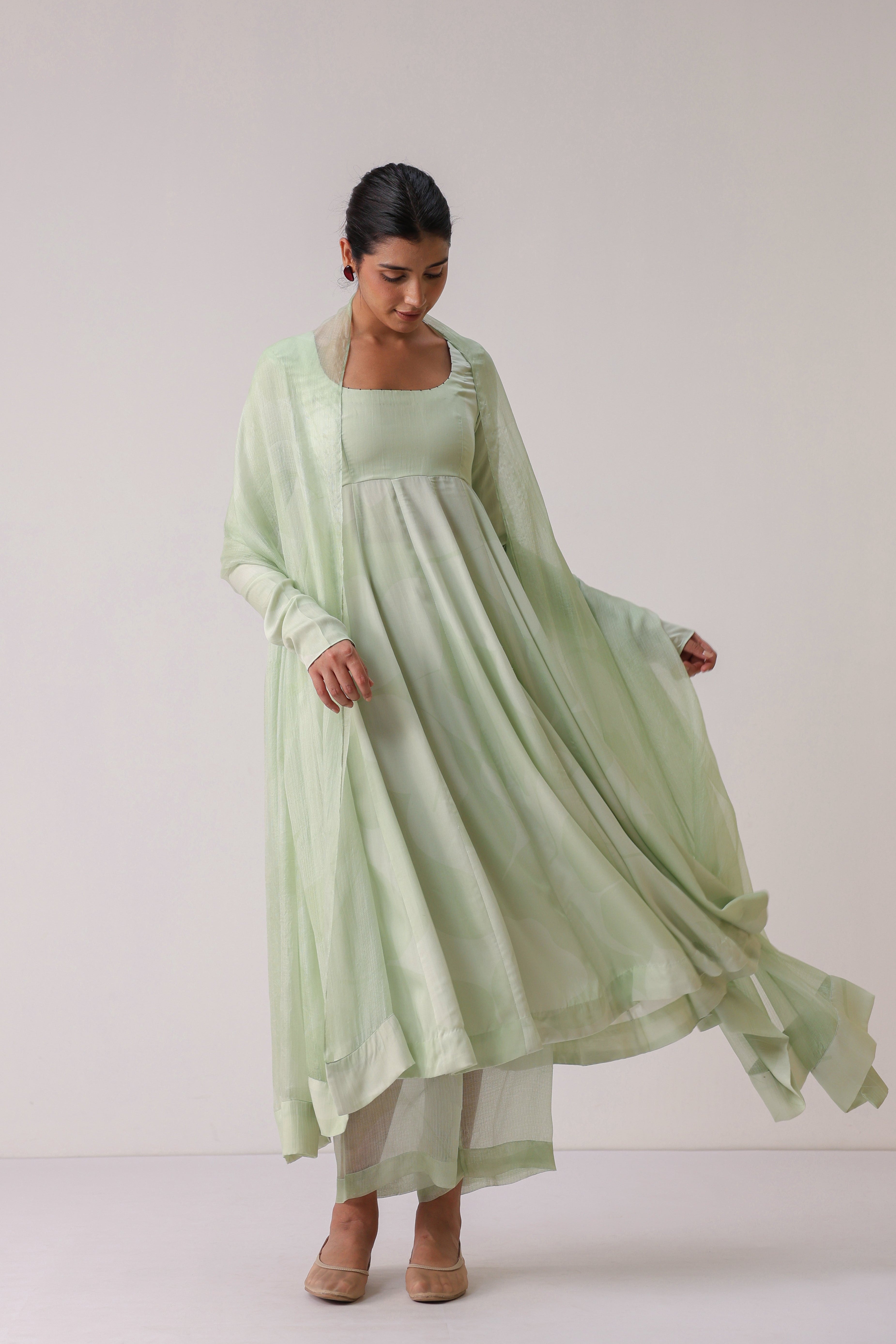 Bloom Chant Anarkali Set - ILMA