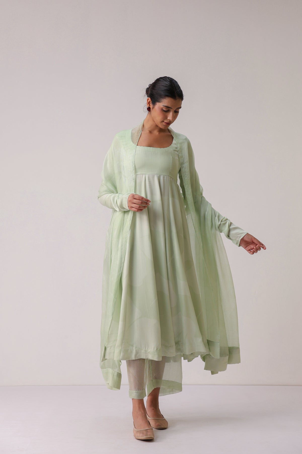 Bloom Chant Anarkali Set - ILMA