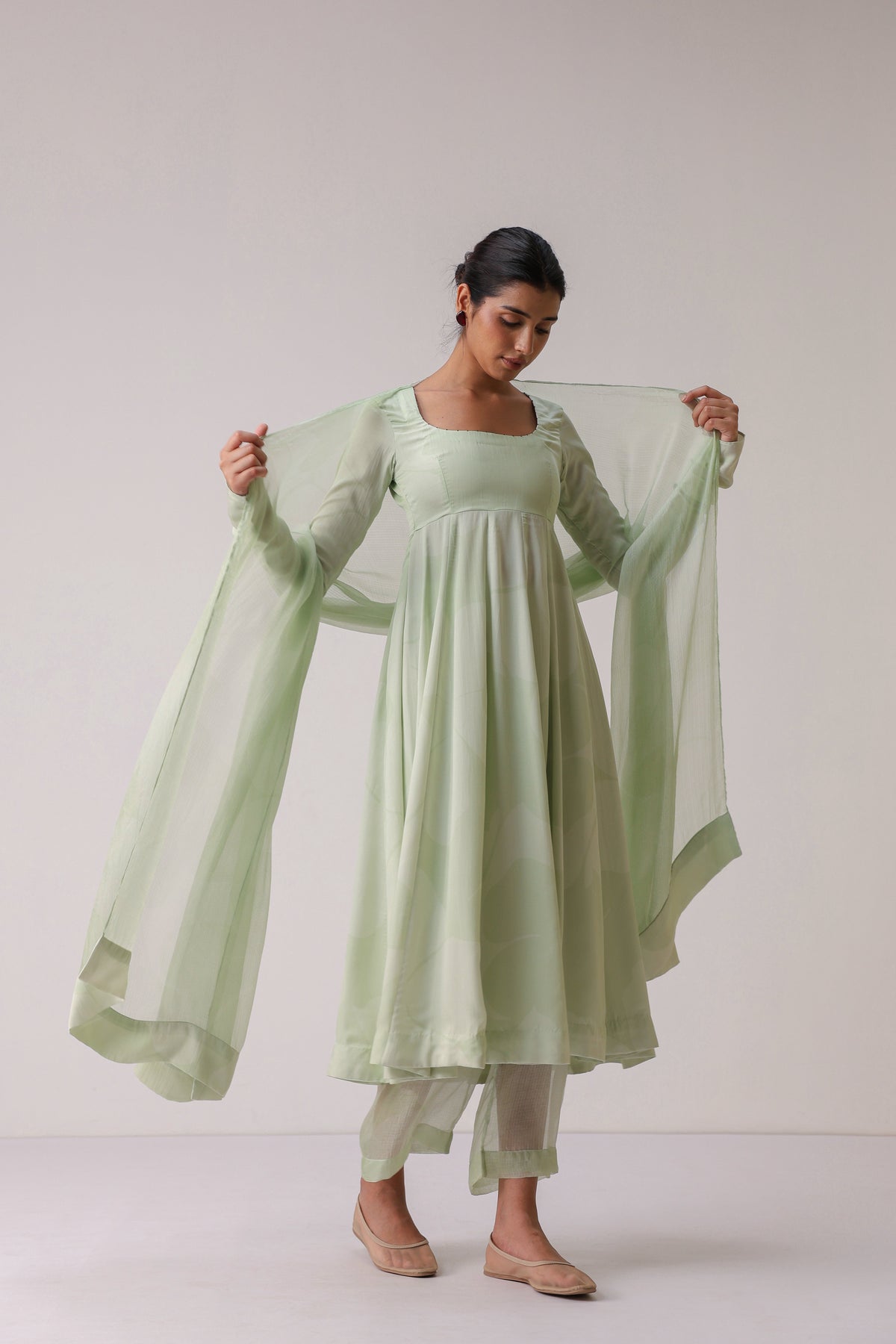 Bloom Chant Anarkali Set - ILMA