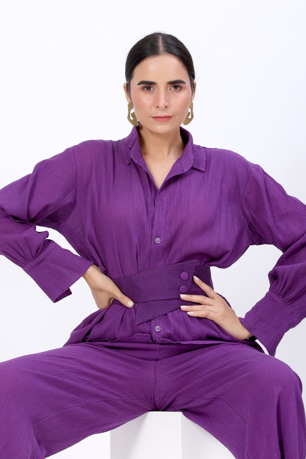 Co-ord Set with Belt - ILMA