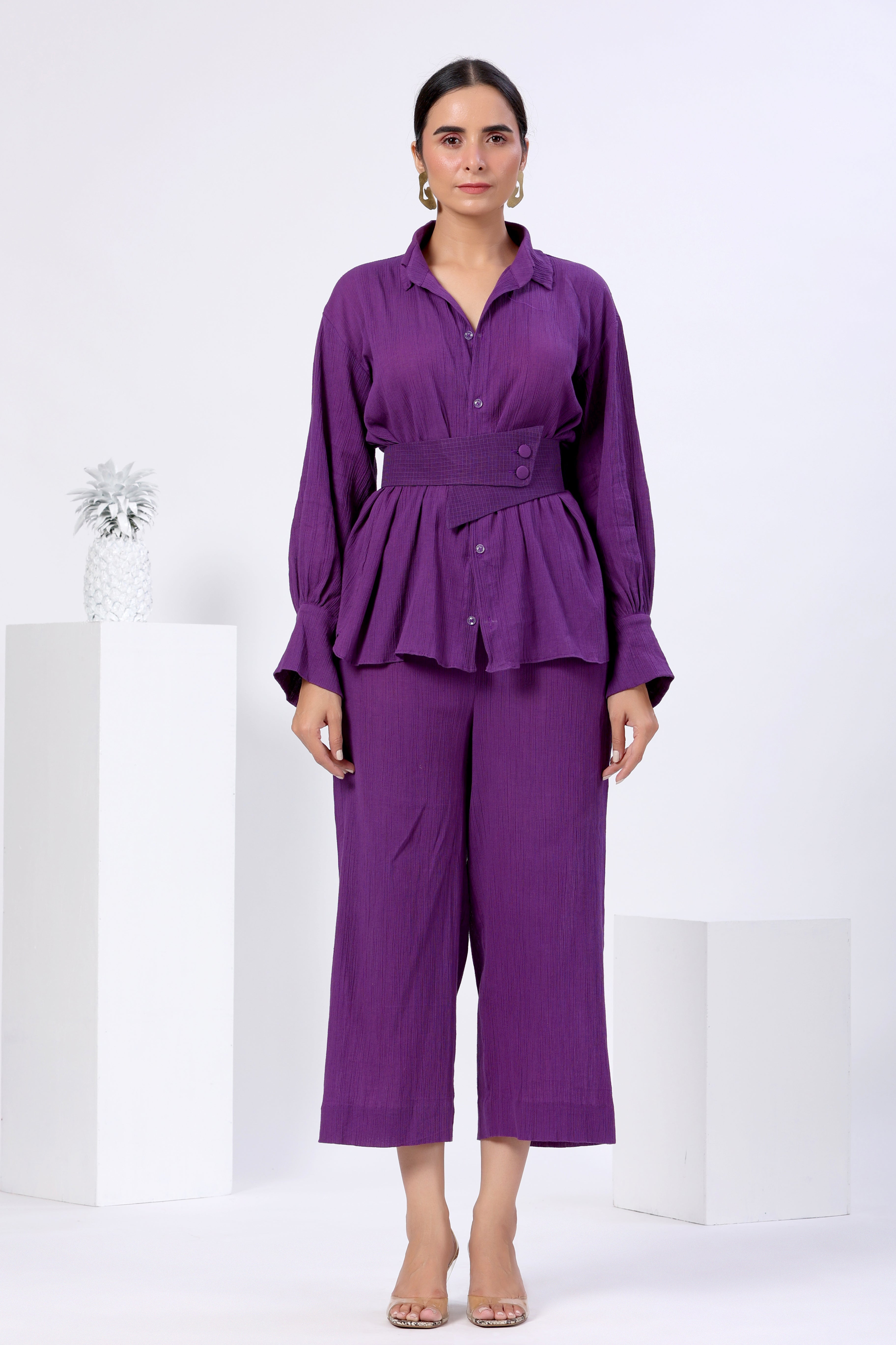 Co-ord Set with Belt - ILMA