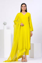 Diksha Rawat in Full Sleeves Straight Cut Suit Set - ILMA
