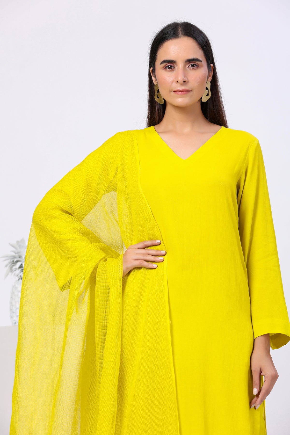 Full Sleeves Straight Cut Suit Set - ILMA