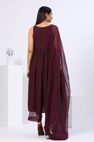 Gurleen Gambhir in Sleeveless Suit Set with Doriya Dupatta - ILMA