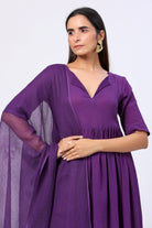 Half Sleeves Suit Set with Doriya Dupatta - ILMA