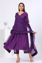 Half Sleeves Suit Set with Doriya Dupatta - ILMA
