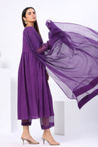 Half Sleeves Suit Set with Doriya Dupatta - ILMA