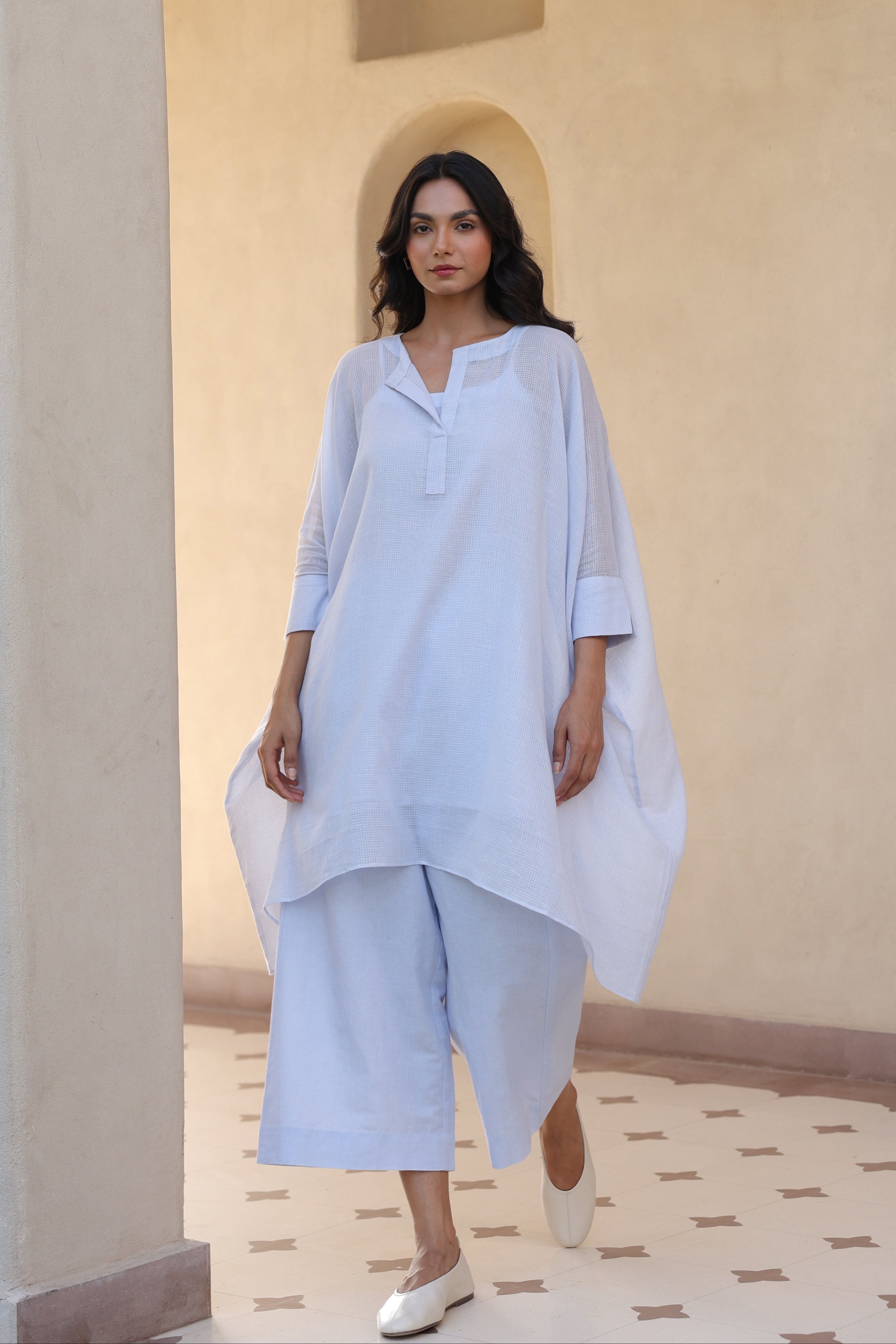 Haze Relaxed Fit Co-ord with Linen Culottes - ILMA