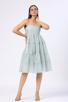 Horizontal Panelled Doriya Dress - ILMA