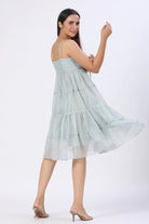 Horizontal Panelled Doriya Dress - ILMA