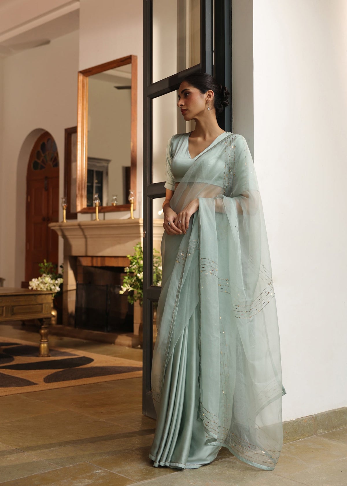 Ishani Saree with Hand Embellished Blouse - ILMA
